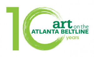 Art on the Atlanta BeltLine 10 year anniversary logo