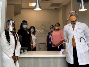 Wellstar medical staff wearing masks