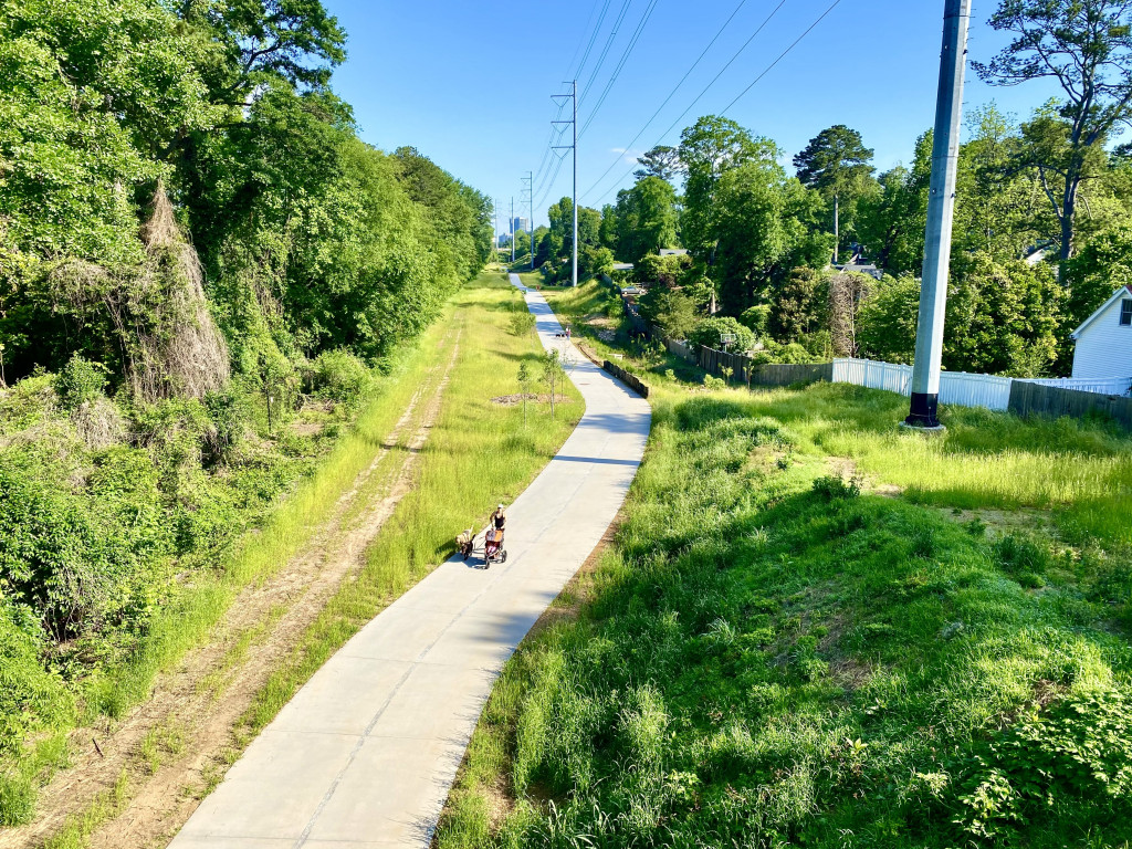 Atlanta BeltLine Northeast Trail at the end of May 2021. Photo by John Becker.