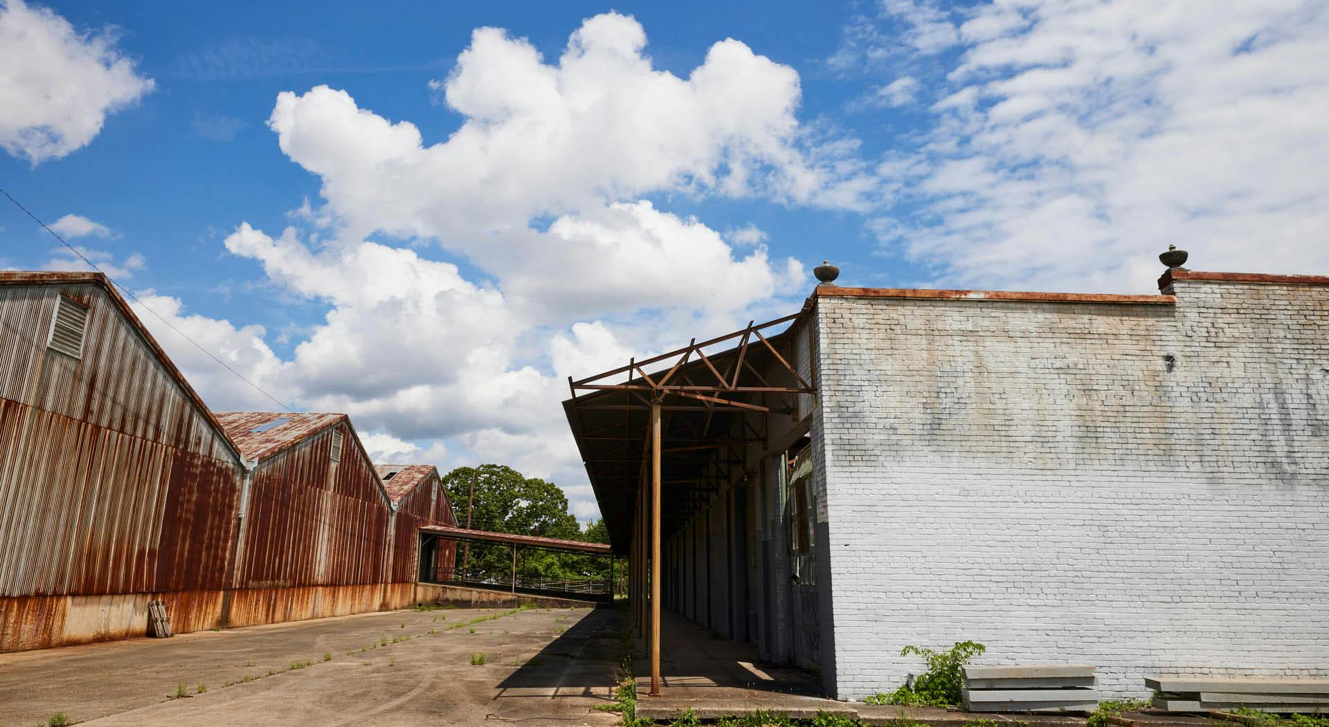 Warehouses dot the Murphy Crossing site owned by Atlanta Beltline, Inc. (Photo Credit: Erin Sintos)