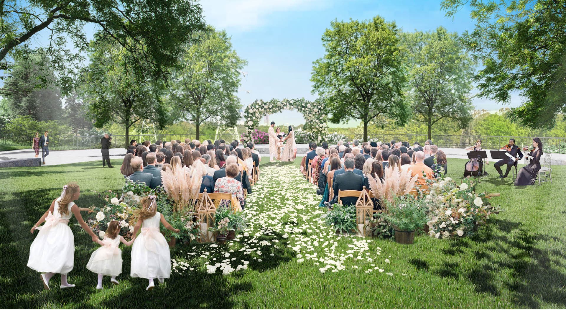 Boulevard Crossing Park rendering showing the future overlook.