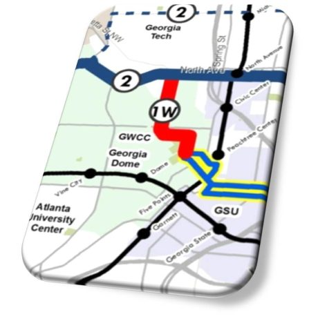 downtown connection to the Atlanta Streetcar