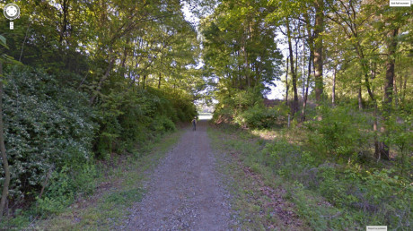Google Streetview of Atlanta BeltLine northeast hiking trail