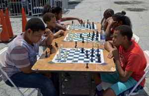 A youth chess tournament was among the activities available to attendees at the Pittsburgh Rise neighborhood festival, a recent collaboration between the Atlanta BeltLine Partnership and the Annie E. Casey Foundation.