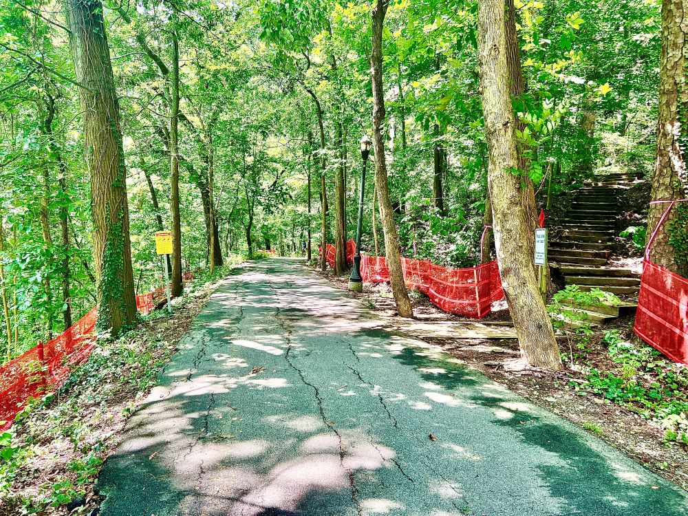The Carriage Trail in Piedmont Park will be rebuilt as part of Northeast Trail - Seg. 1. August 12, 2023. Photo by John Becker.