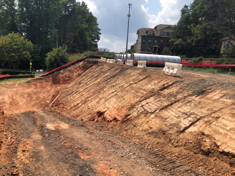 Southside Trail construction next to United Avenue. August 28, 2023.