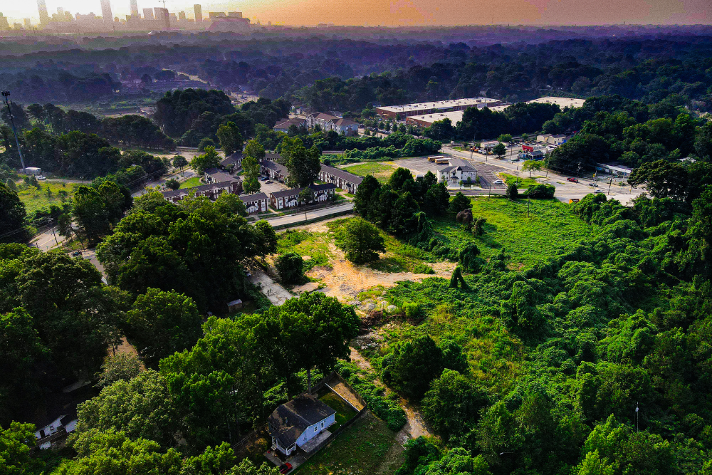 Chappell Road near the future Westside Trail – Segment 4. Photo by LoKnows Drones.